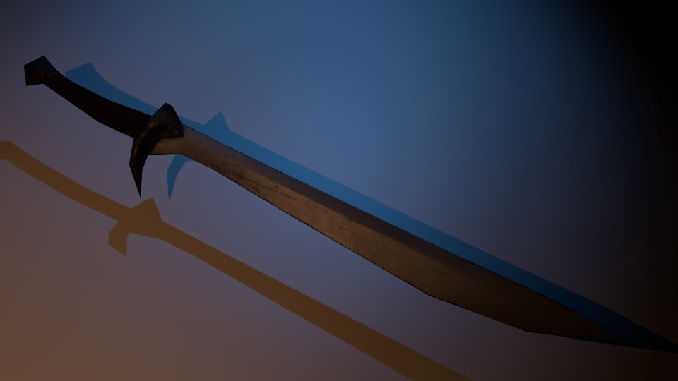 Low Poly Sword preview image 2